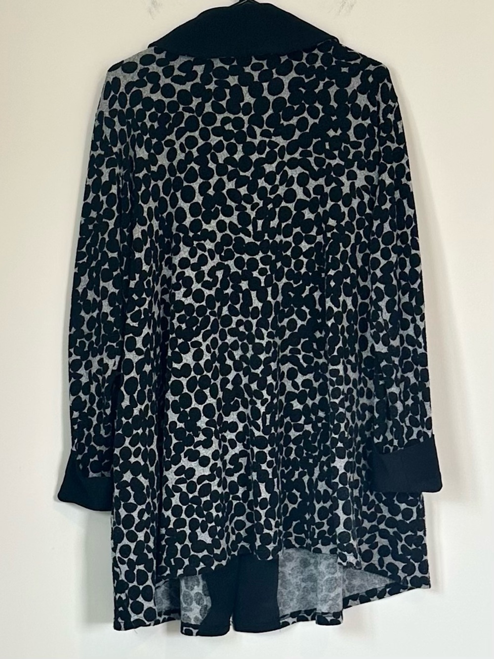 Sympli Black and White On The Dot Swing Coat - Size: 16 - Picture 9 of 9